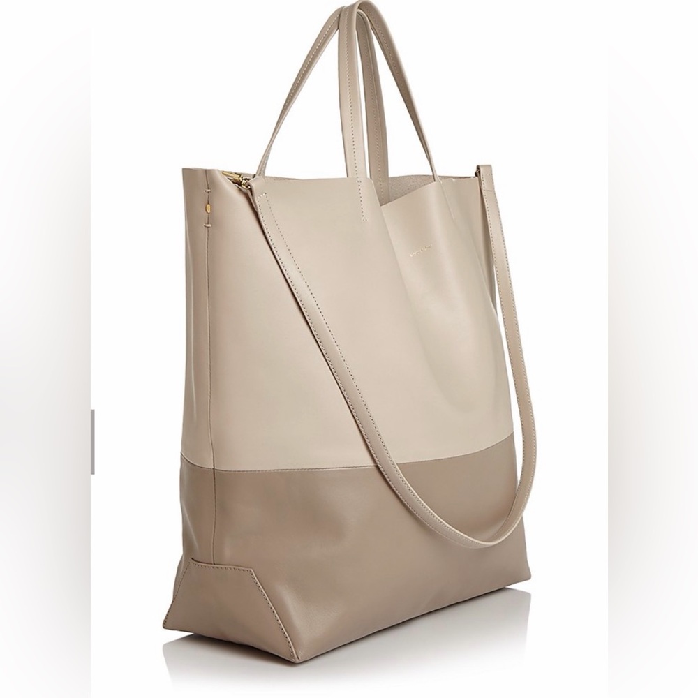 Alice D Cream and Tan Tote Bag